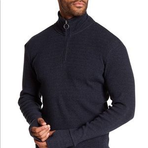 Theory Blue Rib Half Zip